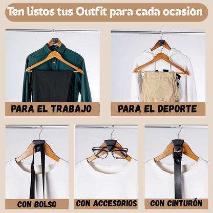 Ganchos organizadores de perchas "Ruby"