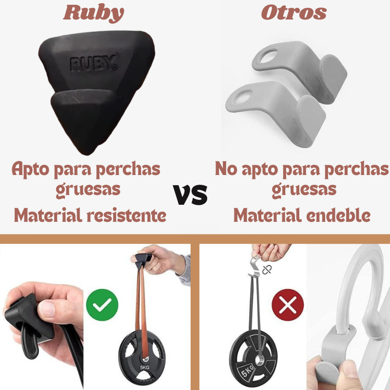 Ganchos organizadores de perchas "Ruby"